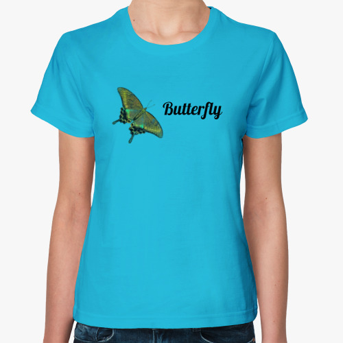 Женская футболка Бабочка Парусник - Махаон