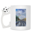 Кружка с футбольным мячиком