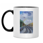 Кружка двухцветная