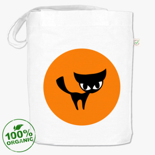 Сумка шоппер с принтом  Cat