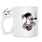 Кружка с футбольным мячиком