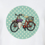 Винтажный велосипед с цветами