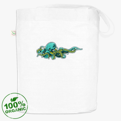 Сумка шоппер с принтом Beware octopus