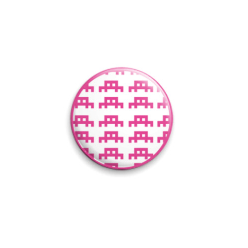 Значок 25мм с принтом пиксельные паучки