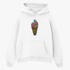 Толстовка худи оверсайз