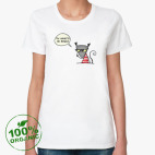 Женская футболка органик