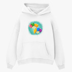 Толстовка худи оверсайз