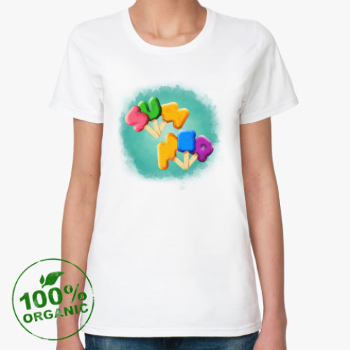 Женская футболка из органик-хлопка мороженое