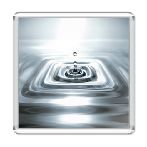 Магнит с принтом Капля воды