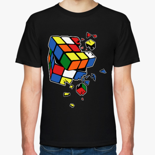 Футболка с принтом Кубик Рубик