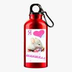 Металлическая бутылка 400 мл UV-DTF