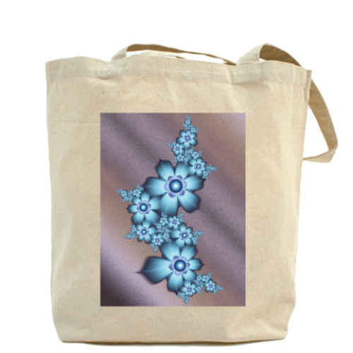 Сумка шоппер с принтом цветы