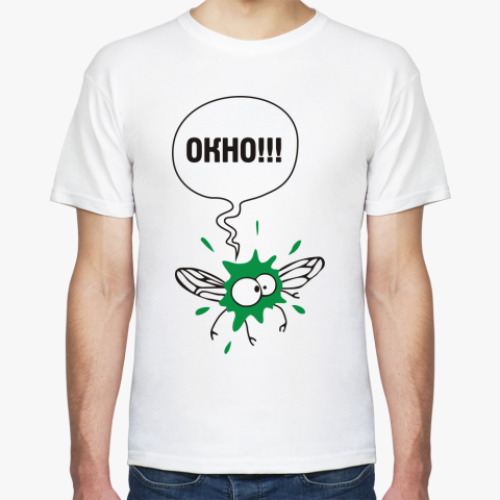 Футболка с принтом Окно!!!