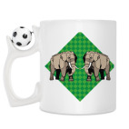 Кружка с футбольным мячиком