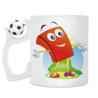 Кружка с футбольным мячиком