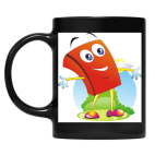 Кружка цветная UV-DTF