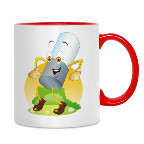 Кружка с принтом книжка и стерка