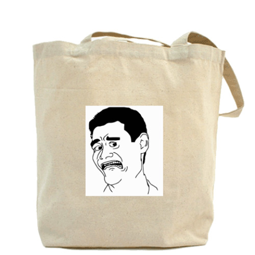 Сумка шоппер с принтом  Яо (разные эмоции)