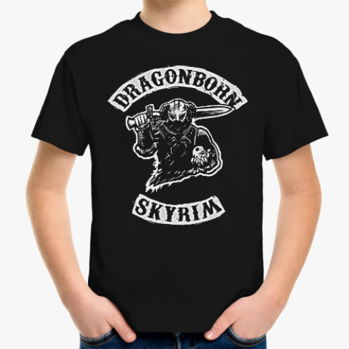 Детская футболка Dragonborn Skyrim