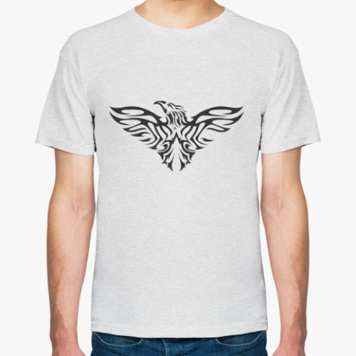 Футболка с принтом  (светлый ) Орел