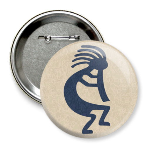 Значок 75мм Индеец