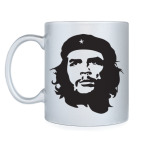 Кружка серебристая Че Гевара