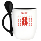 Кружка с ложкой