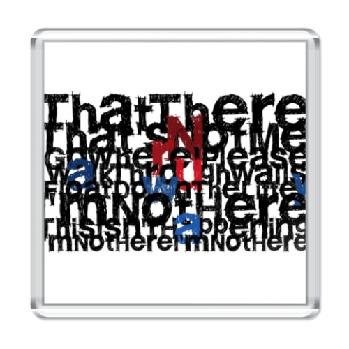 Магнит с принтом Lyrics