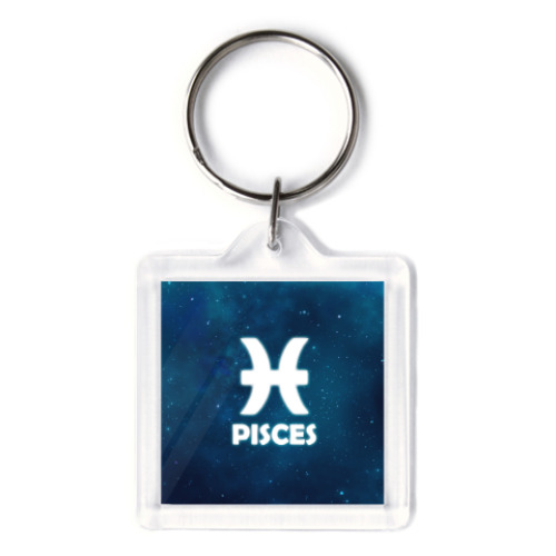 Брелок с принтом Знак зодиака. Рыбы