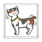 Магнит 6.5 x 6.5 см Кот-котофеич