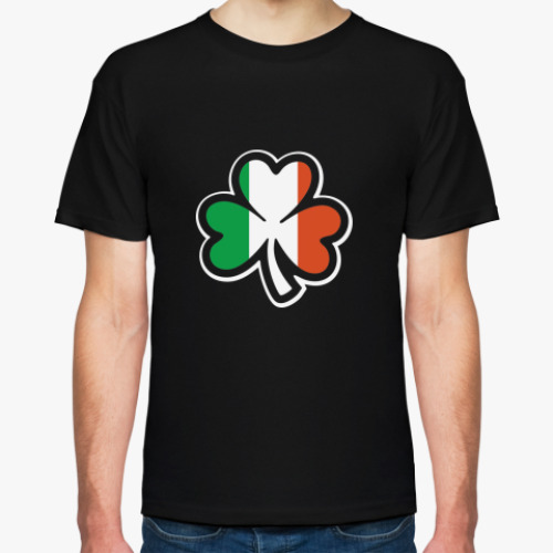 Футболка с принтом Ирландский клевер