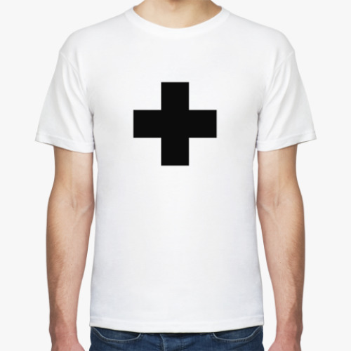 Футболка с принтом Черный Крест