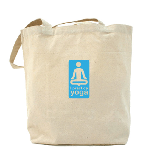Сумка шоппер с принтом yoga