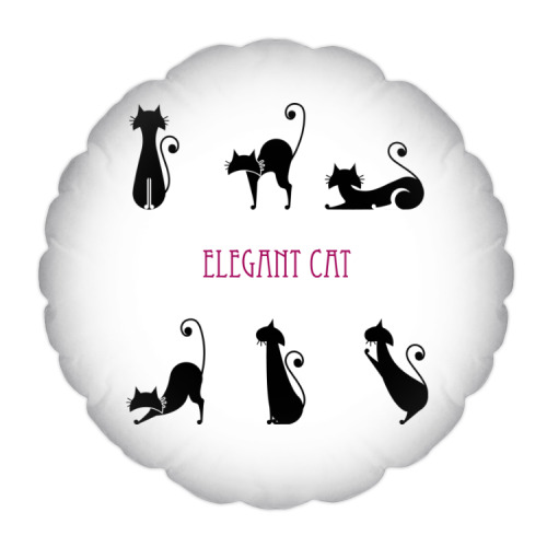 Подушка Элегантные кошки