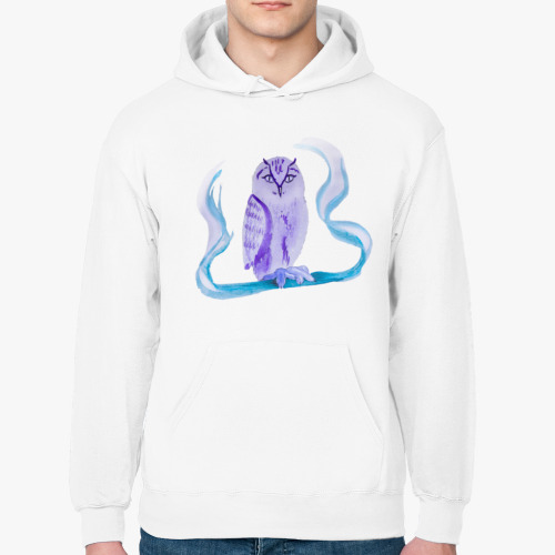 Толстовка худи с принтом "Филин"