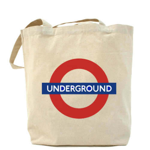 Сумка шоппер с принтом Underground