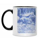 Кружка двухцветная