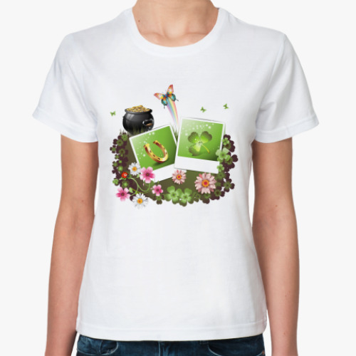 Классическая футболка с принтом Ireland