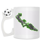 Кружка с футбольным мячиком