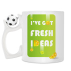 Кружка с футбольным мячиком