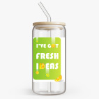 Банка с бамбуковой крышкой