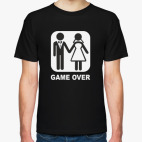 Классическая футболка Свадьба GAME OVER