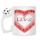 Кружка с футбольным мячиком