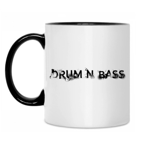 Кружка с принтом Drum n  Bass