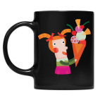 Кружка цветная UV-DTF