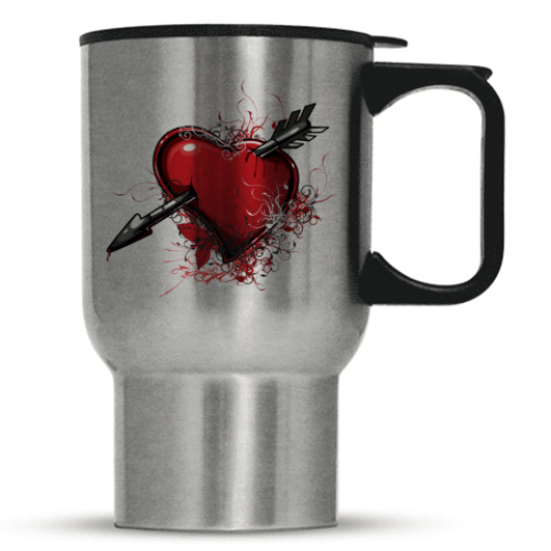 Кружка-термос с принтом Love