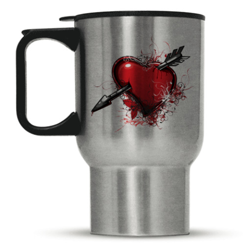 Кружка-термос с принтом Love