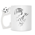 Кружка с футбольным мячиком