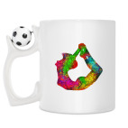 Кружка с футбольным мячиком