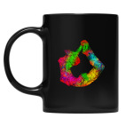 Кружка цветная UV-DTF